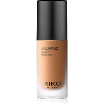 KIKO Milano Unlimited 24H Matte długotrwały podkład matujący z kwasem hialuronowym odcień 8 WR Warm Rose 30 ml