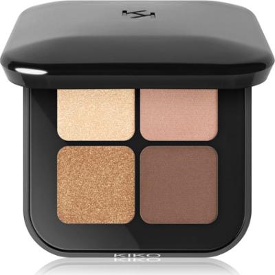 KIKO Milano Bright Quartet paleta cieni do powiek odcień 01 Warm Neutral Tones 3.5 g