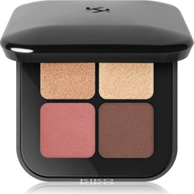 KIKO Milano Bright Quartet paleta cieni do powiek odcień 02 Rosy Mauve Variations 3.5 g