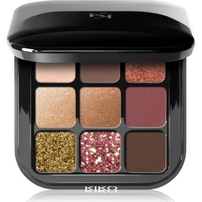 KIKO Milano Glamour Multi Finish paleta cieni do powiek odcień 03 Burgundy Notes 2.5 g