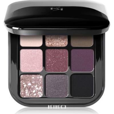 KIKO Milano Glamour Multi Finish paleta cieni do powiek odcień 04 Mauve Selection 2.5 g