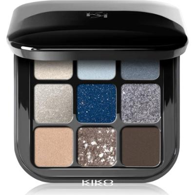KIKO Milano Glamour Multi Finish paleta cieni do powiek odcień 05 Blue Variations 2.5 g