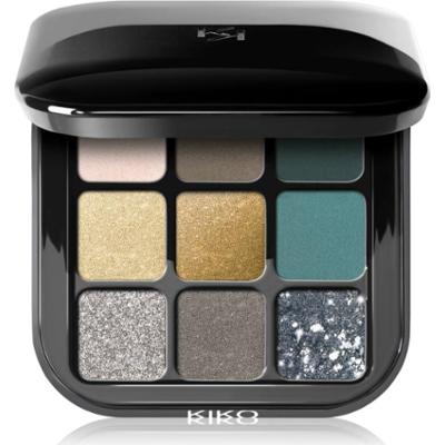 KIKO Milano Glamour Multi Finish paleta cieni do powiek odcień 06 Green Vibes 2.5 g