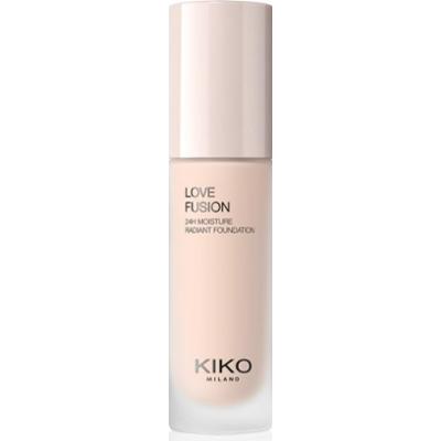 KIKO Milano Love Fusion 24H Moisture Radiant Foundation długotrwały podkład w kremie o działaniu nawilżającym odcień 0 Neutral Rose 30 ml