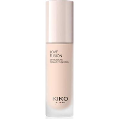 KIKO Milano Love Fusion 24H Moisture Radiant Foundation długotrwały podkład w kremie o działaniu nawilżającym odcień 1 Neutral Rose 30 ml