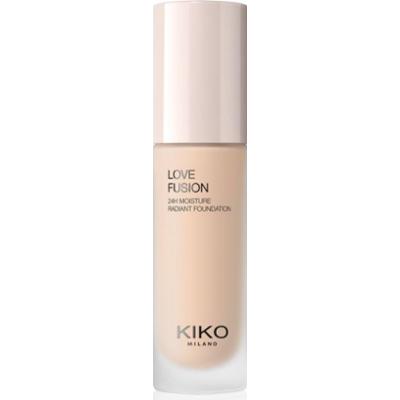 KIKO Milano Love Fusion 24H Moisture Radiant Foundation długotrwały podkład w kremie o działaniu nawilżającym odcień 2 Neutral Gold 30 ml