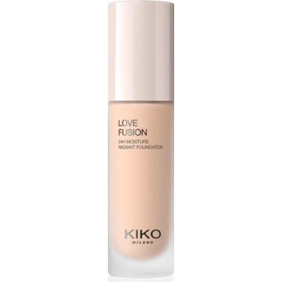 KIKO Milano Love Fusion 24H Moisture Radiant Foundation długotrwały podkład w kremie o działaniu nawilżającym odcień 2 Neutral Rose 30 ml