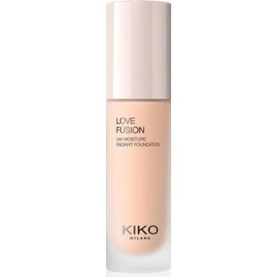 KIKO Milano Love Fusion 24H Moisture Radiant Foundation długotrwały podkład w kremie o działaniu nawilżającym odcień 2 Warm Gold 30 ml