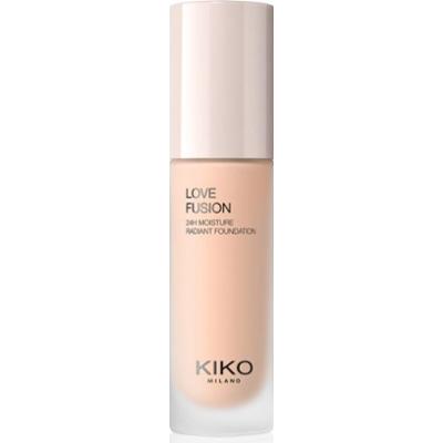 KIKO Milano Love Fusion 24H Moisture Radiant Foundation długotrwały podkład w kremie o działaniu nawilżającym odcień 2.7 Warm Gold 30 ml