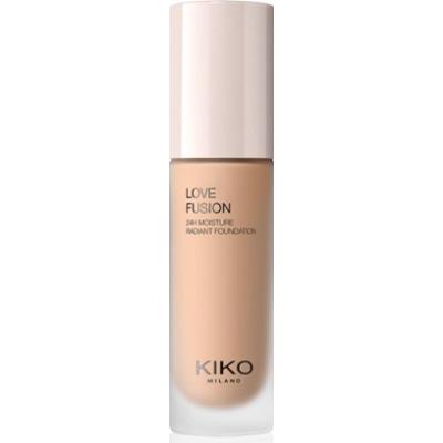 KIKO Milano Love Fusion 24H Moisture Radiant Foundation długotrwały podkład w kremie o działaniu nawilżającym odcień 6.5 Warm Gold 30 ml