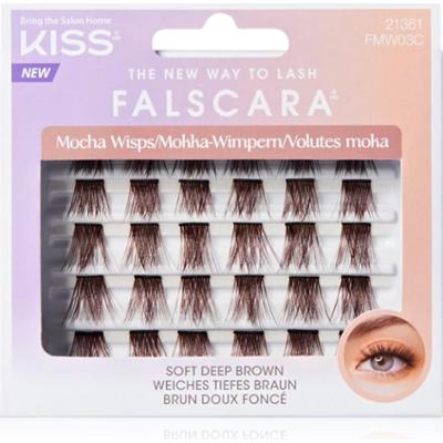 KISS Falscara Multi Wisps kępki sztucznych rzęs Mocha 24 szt.