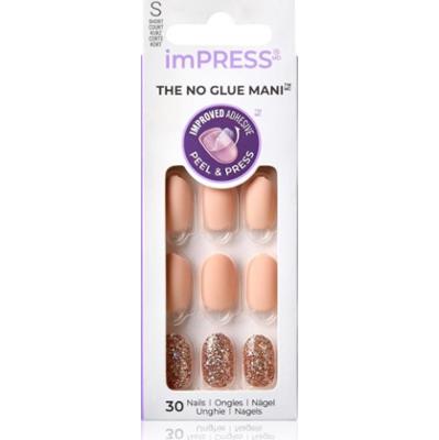 KISS imPRESS The No Glue Mani Short sztuczne paznokcie samoprzylepne Evanesce 30 szt.