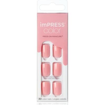 KISS imPRESS Color Short sztuczne paznokcie Pretty Pink 30 szt.