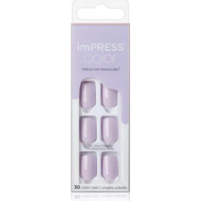 KISS imPRESS Color Short sztuczne paznokcie samoprzylepne Picture Purplect 30 szt.