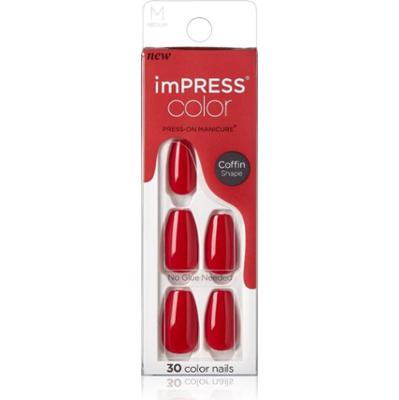 KISS imPRESS Color Medium sztuczne paznokcie Reddy or Not 30 szt.
