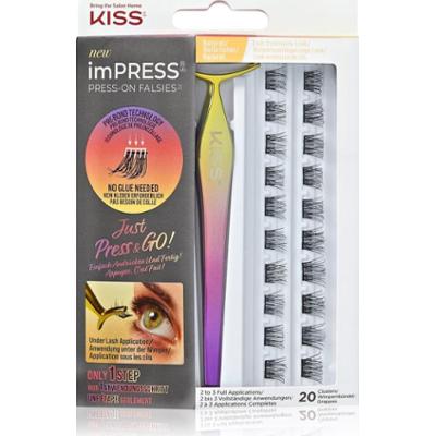 KISS imPRESS Press-on Falsies kępki sztucznych rzęs z węzełkiem 01 Natural 20 szt.