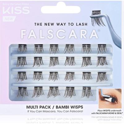 KISS Falscara Wisp kępki sztucznych rzęs z węzełkiem Bambi 24 szt.