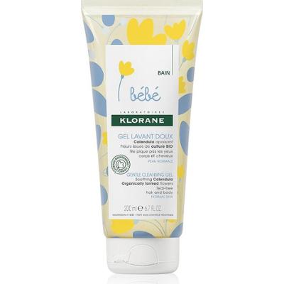 Klorane Bébé Calendula delikatny żel do mycia dla dzieci od urodzenia z pompką 200 ml