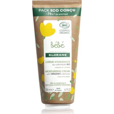 Klorane Bébé Calendula krem nawilżający do skóry dziecka s BIO měsíčkem lékařským 200 ml