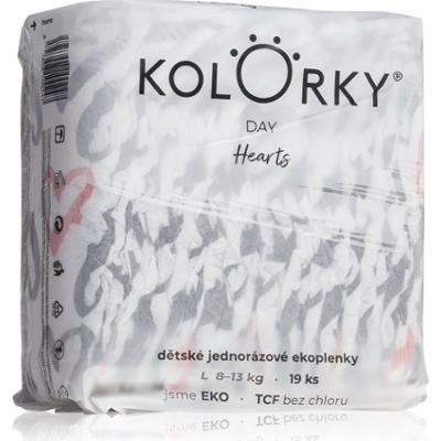 Kolorky Day Hearts jednorazowe pieluszki EKO 19 szt.