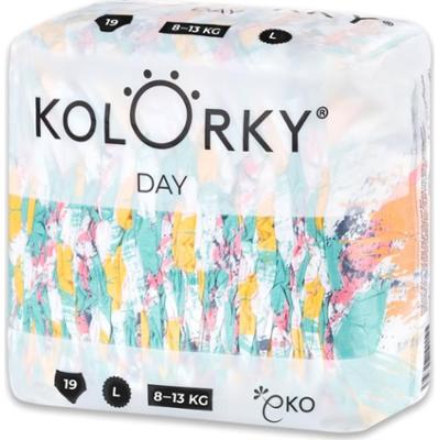Kolorky Day Brushes jednorazowe pieluszki EKO rozmiar S 8-13 Kg 19 szt.