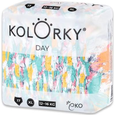 Kolorky Day Brushes jednorazowe pieluszki EKO rozmiar XL 12-16 Kg 17 szt.