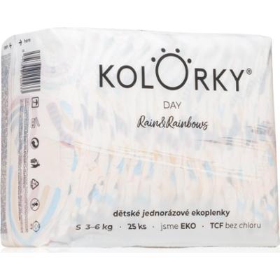 Kolorky Day Rain&Rainbow jednorazowe pieluszki EKO rozmiar S 3-6 Kg 25 szt.