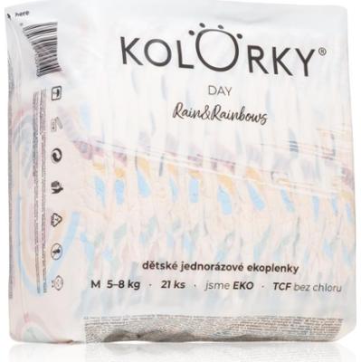 Kolorky Day Rain&Rainbow jednorazowe pieluszki EKO rozmiar M 5-8 Kg 21 szt.