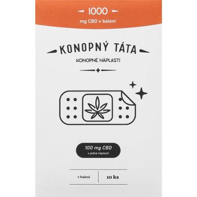 Konopný táta Patches 1000 mg CBD plaster rozgrzewający z CBD 10 szt.