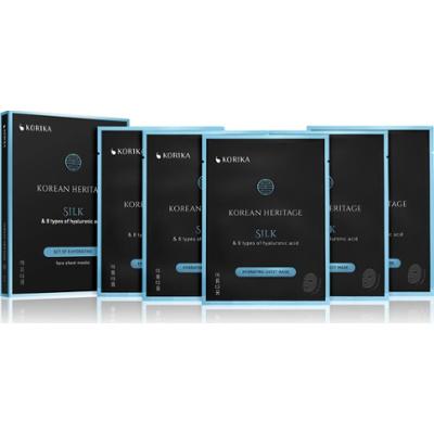 KORIKA Korean Heritage Set of 5 Hydrating Face Sheet Masks zestaw maseczek do twarzy w obniżonej cenie o działaniu nawilżającym