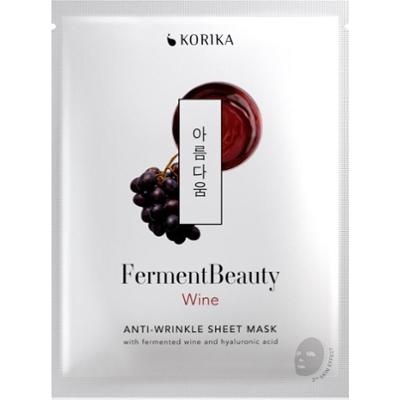 KORIKA FermentBeauty Anti-wrinkle Face Sheet Mask with Fermented Wine and Hyaluronic Acid maska przeciwzmarszczkowa w płachcie ze sfermentowanym winem