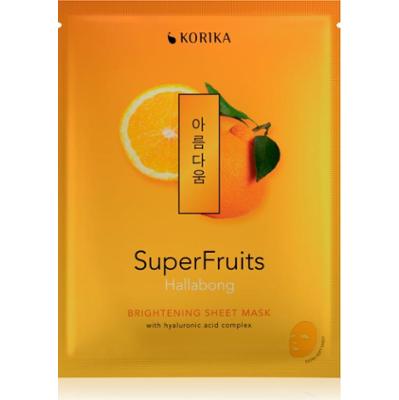 KORIKA SuperFruits Hallabong - Brightening Sheet Mask maska rozświetlająca w płacie Hallabong 25 g