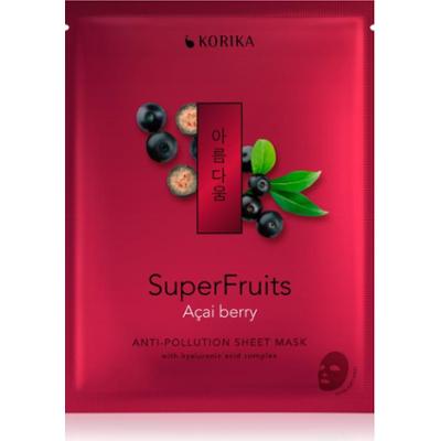 KORIKA SuperFruits Acai Berry - Anti-pollution Sheet Mask maseczka w płachcie z efektem detoksykującym Acai berry 25 g