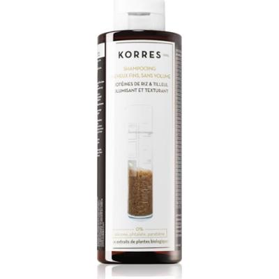 Korres Rice Proteins & Linden szampon do włosów delikatnych 250 ml