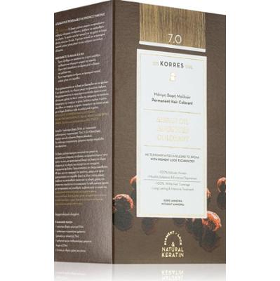 Korres Argan Oil trwała farba do włosów z olejkiem arganowym odcień 7.0 Blonde 50 ml
