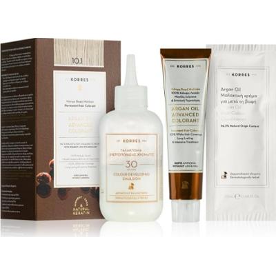 Korres Argan Oil trwała farba do włosów z olejkiem arganowym odcień 10.1 Platinum Ash Blonde 50 ml