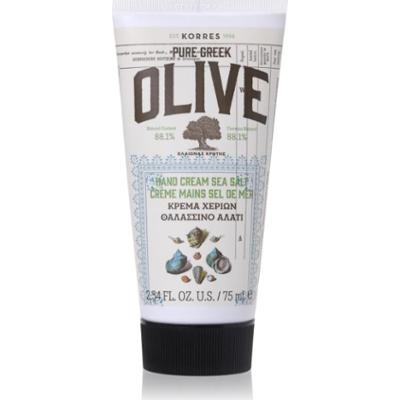 Korres Pure Greek Olive & Sea Salt krem nawilżający do rąk z solą morską 75 ml
