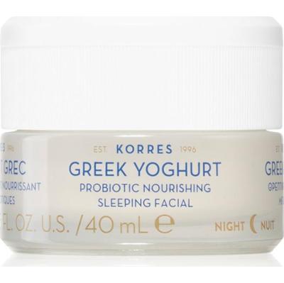 Korres Greek Yoghurt Probiotic Quench Sleeping Facial odżywczy krem na noc z probiotykami 40 ml