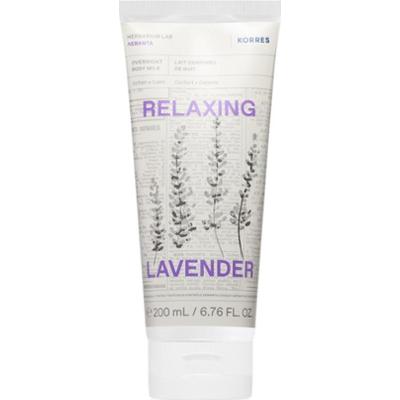 Korres Relaxing Lavender relaksujące mleczko do ciała na noc 200 ml