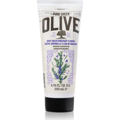 Korres Pure Greek Olive & Rosemary Flower nawilżający krem do ciała z olejem z oliwek 200 ml