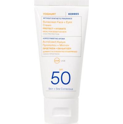 Korres Yoghurt Sunscreen krem ochronny do twarzy i okolic oczu SPF 50 50 ml