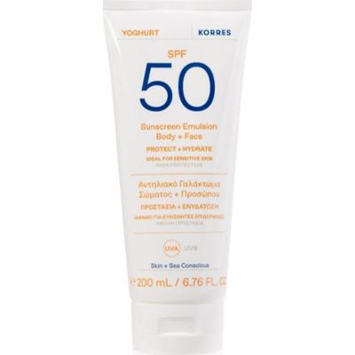Korres Yoghurt emulsja do opalania o działaniu nawilżającym SPF 50 200 ml
