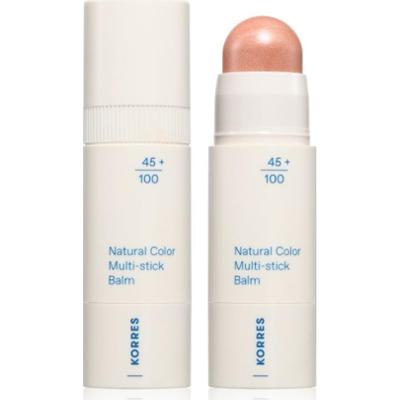 Korres Natural Color Multi-Stick Balm wieofunkcyjny kosmetyk do makijażu ust i policzków odcień Glass Peach 4.5 g