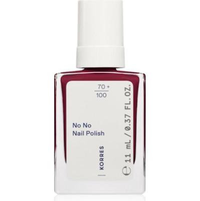 Korres No No Nail Polish lakier pielęgnujący do paznokci odcień 59 Burgundy Red 11 ml