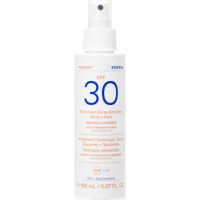 Korres Yoghurt Sunscreen emulsja do opalania w sprayu na twarz i ciało 150 ml