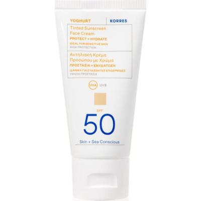 Korres Yoghurt Tinted Sunscreen tonujący krem do opalania SPF 50 50 ml