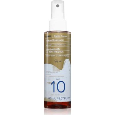 Korres Aegean Bronze olejek do opalania podkreślający opaleniznę SPF10 150 ml