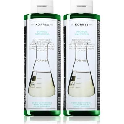 Korres Cystine & Minerals szampon przeciw wypadaniu włosów wygodne opakowanie dla mężczyzn