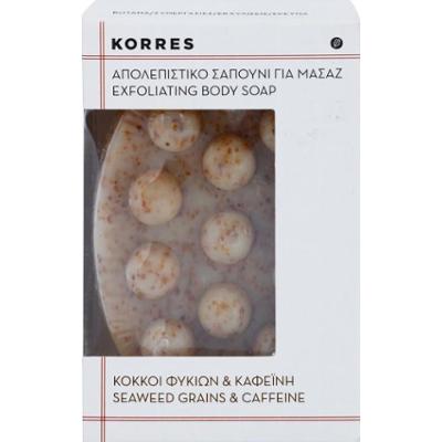 Korres Seaweed Grains & Kaffeine mydło peelingujące na cellulit 125 g