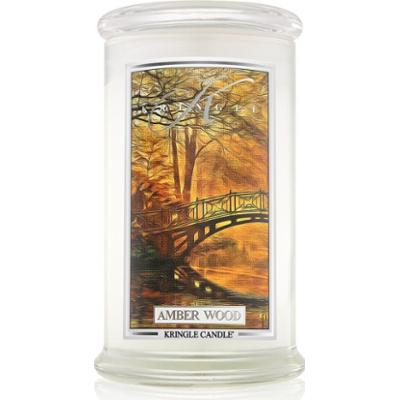 Kringle Candle Amber Wood świeczka zapachowa 624 g